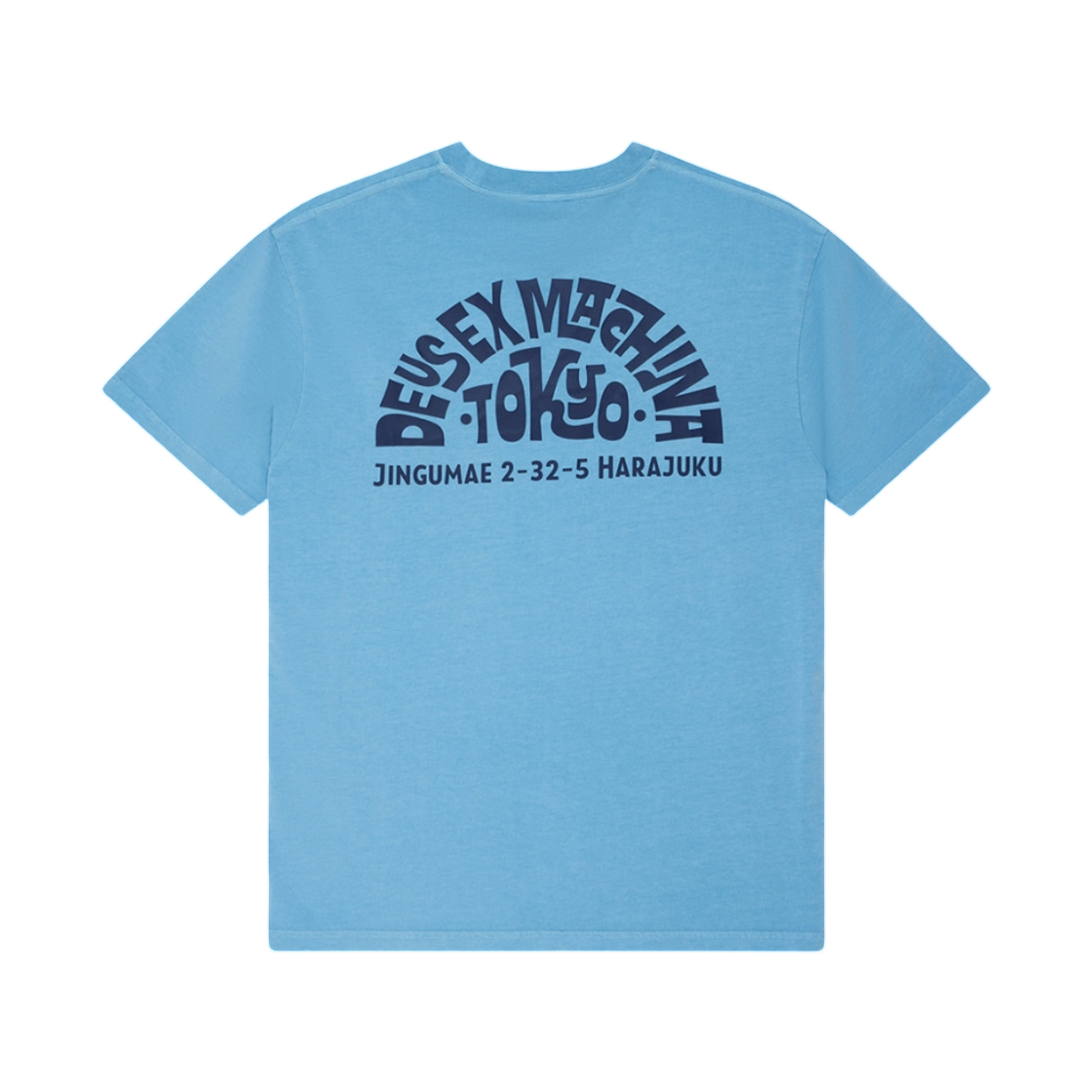 D261MTS573/D262UTS573-059 Deus Ex Machina Tokyo Address T-Shirt Light Blue