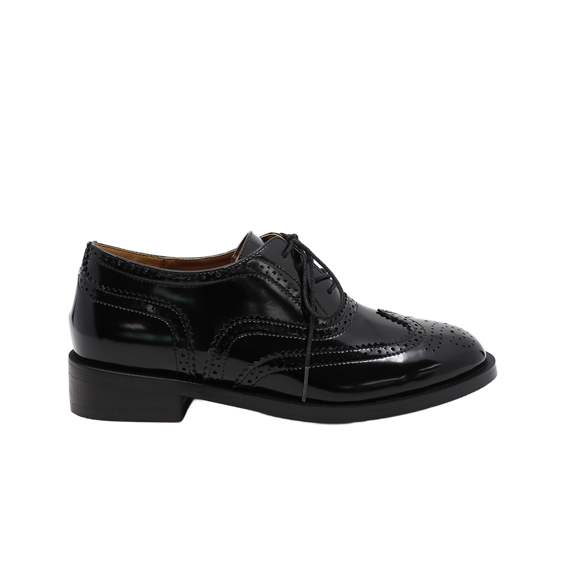 MD0262_4 Moodnight Bailey Classic Oxford Lace-Up Loafers l Black
