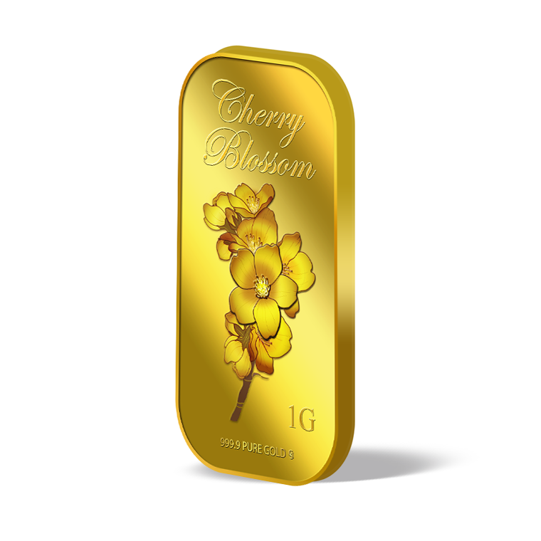 퓨어골드 24K 순금 싱가폴 프리미엄 골드바 1g 벚꽃(puregoldsg Cherry Blossom 1G Gold Bar) - 3