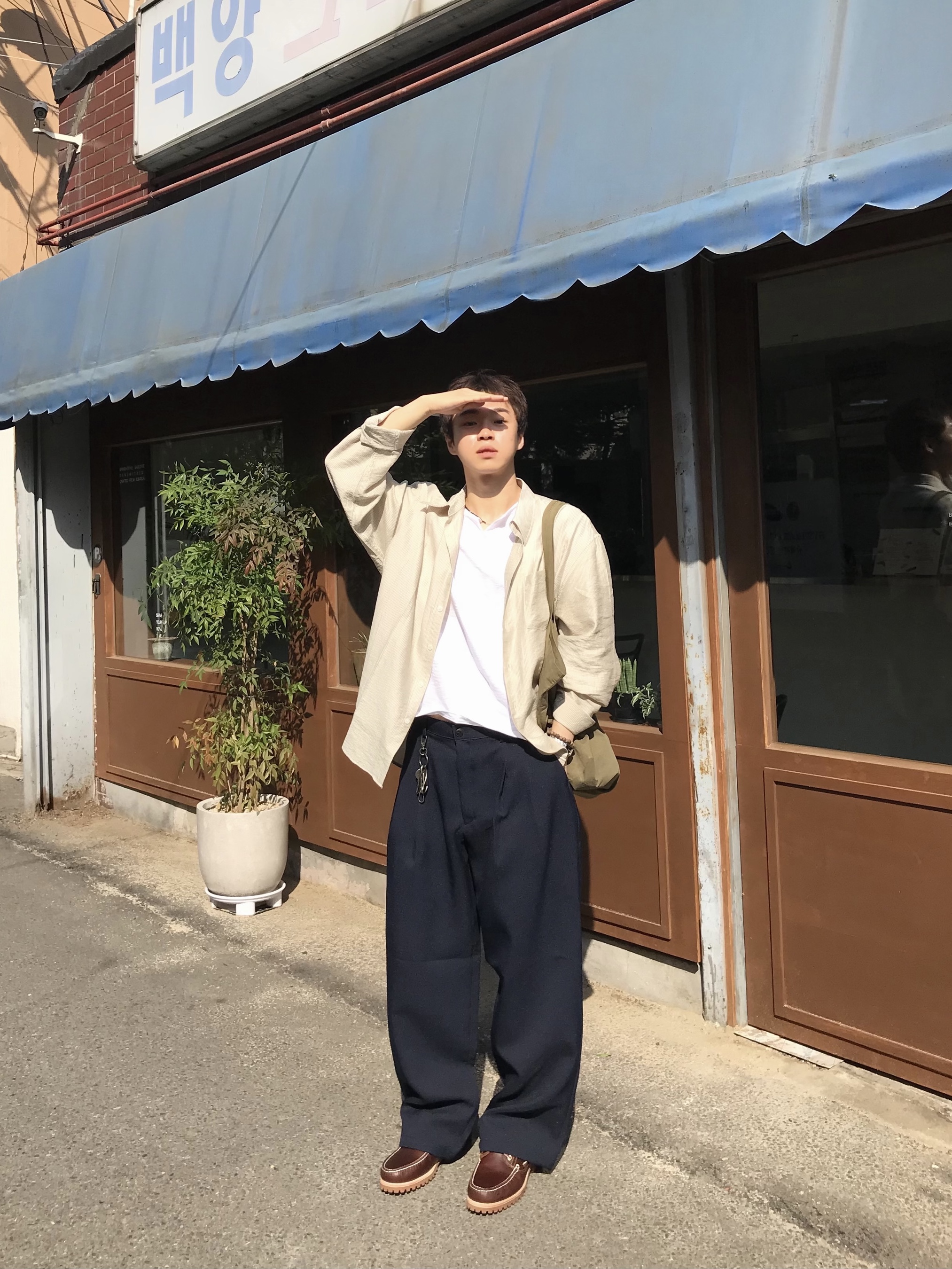 Timberland Classic 3-Eye Boat Shoes Brown - Wide 착용 스타일 - 3
