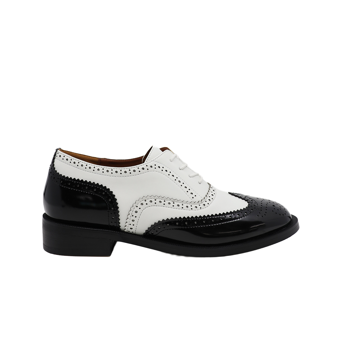 MD0262_3 Moodnight Bailey Classic Oxford Lace-Up Loafers l Combi