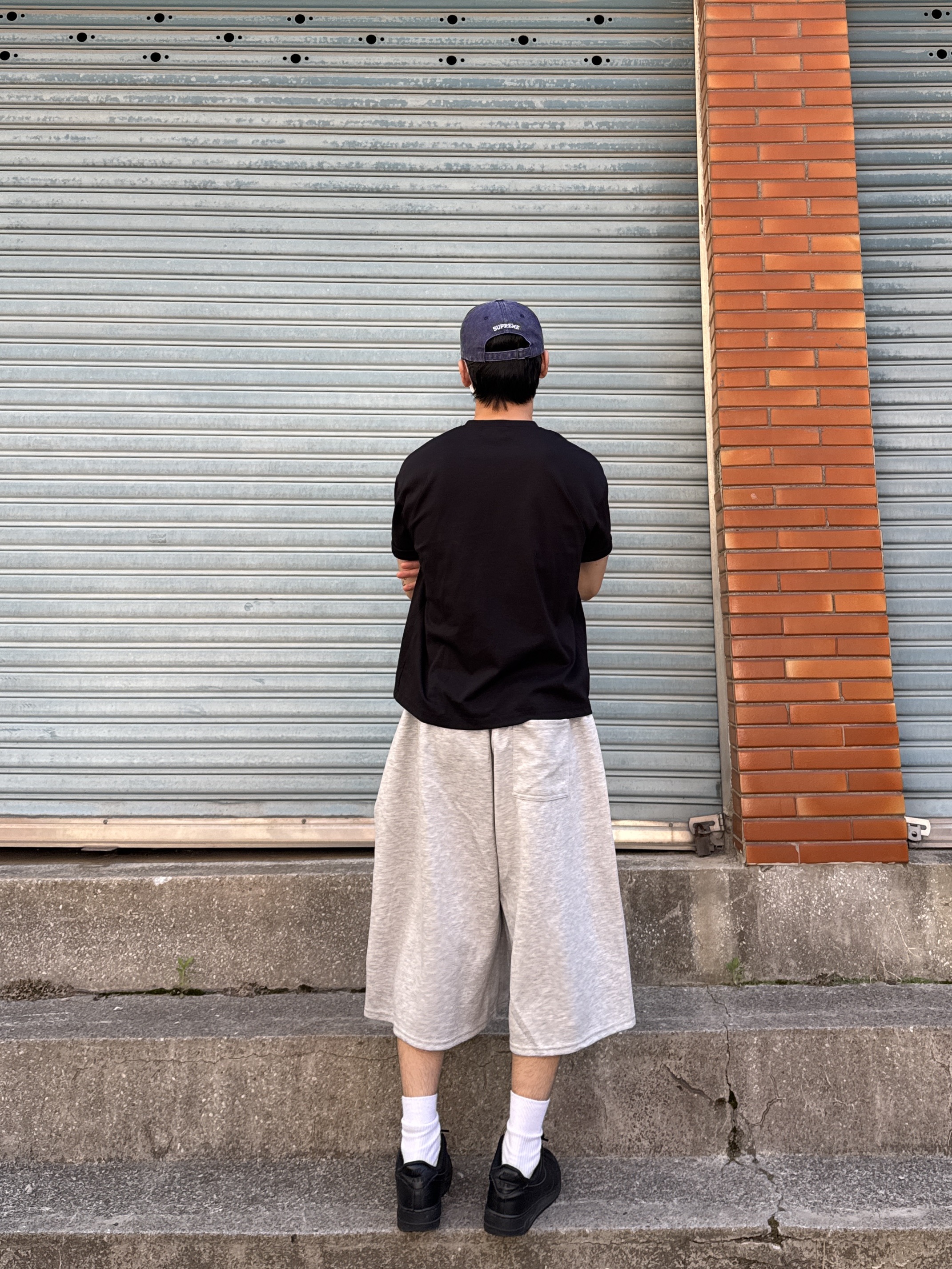 Supreme Pigment S Logo 6-Panel Navy - 24FW, Supreme Pigment Coated S Logo 6-Panel Navy - 26SS 착용 스타일 - 4