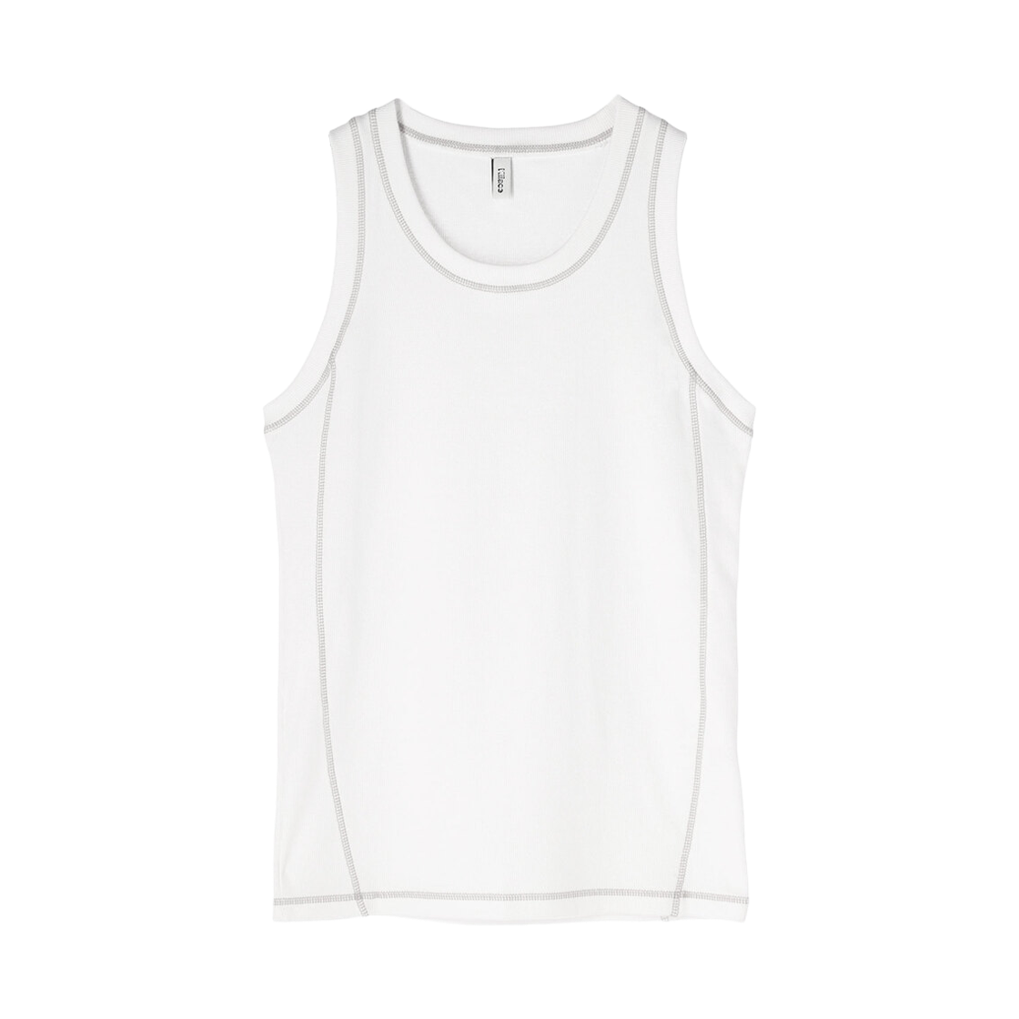 키아세 커버 스티치 탱크탑 화이트(Kiiace Cover Tank Top White)
