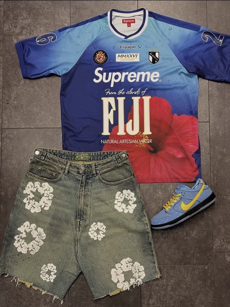 Supreme x FIJI Soccer Jersey Multicolor - 26SS 착용 스타일 - 2