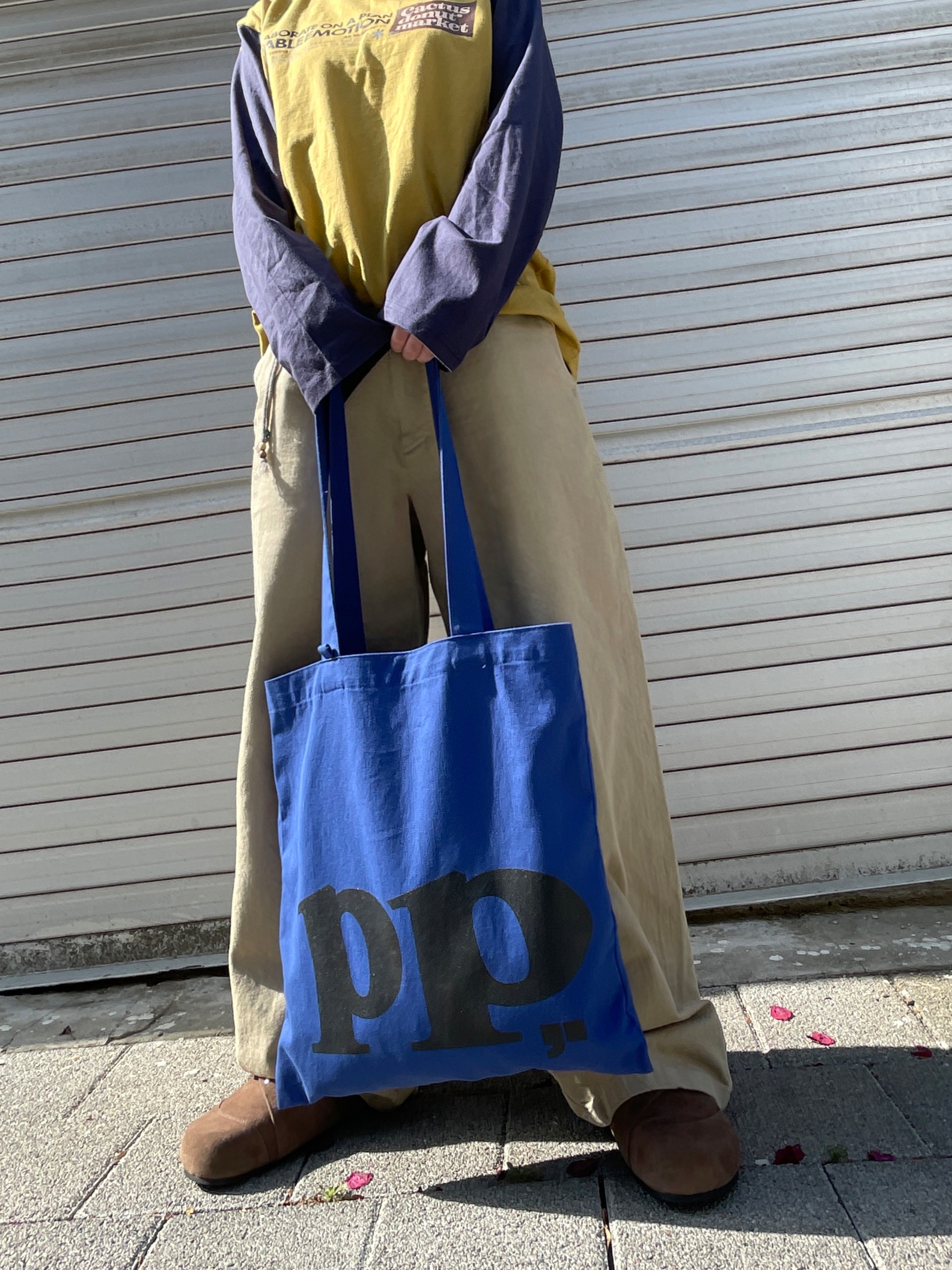 Cactusdonutmarket Emotion Ls Tee - Mustard 착용 스타일 - 6