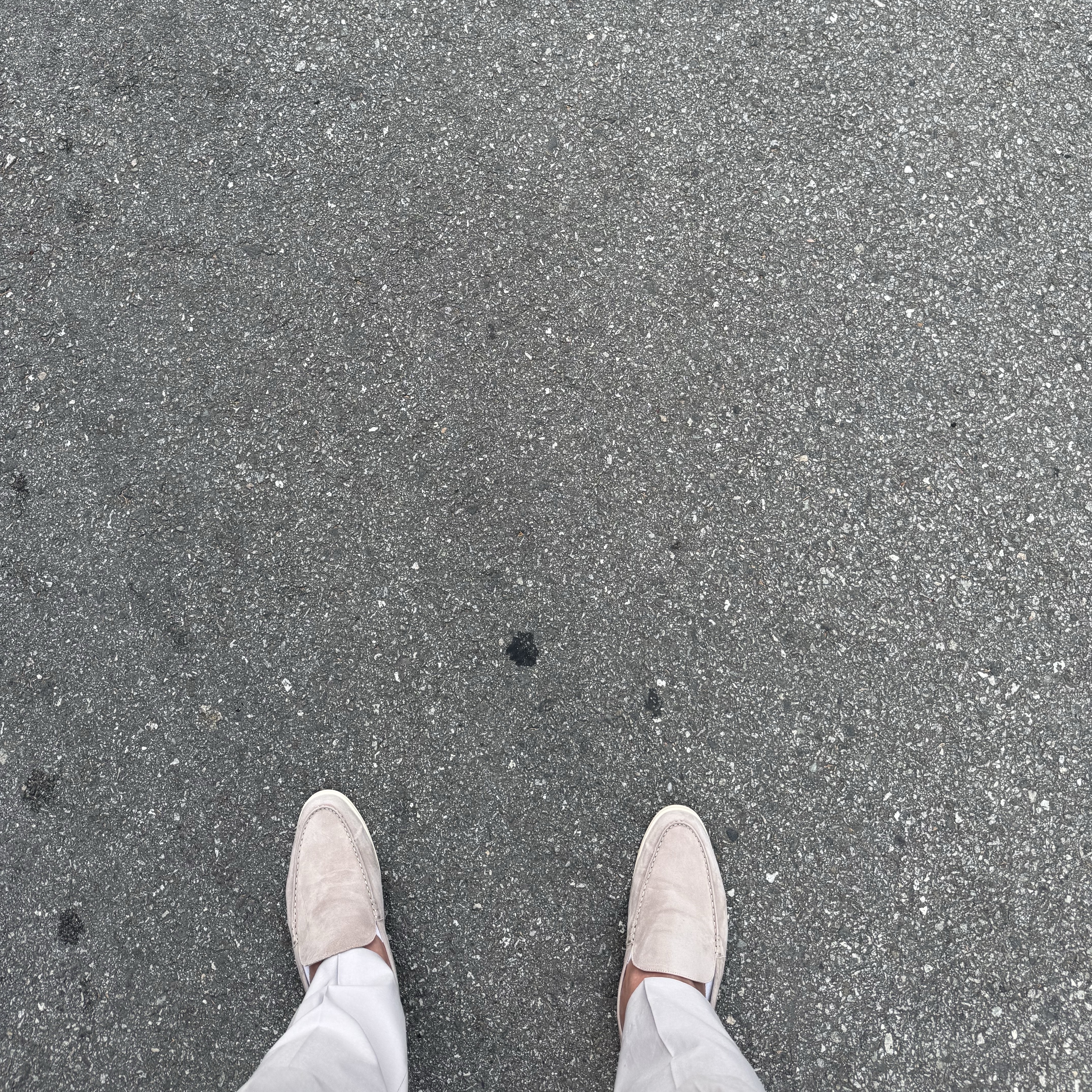 Loro Piana Summer Walk Suede Calfskin Classic Beige 착용 스타일