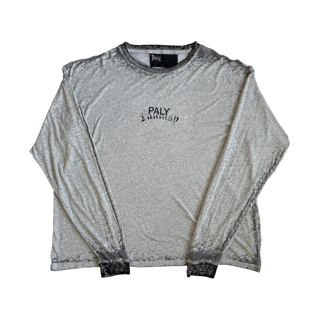 팔리 할리우드 시즈널 로고 롱슬리브 티셔츠 그레이(Paly Hollywood Seasonal Logo Long Sleeve T-Shirt Grey)