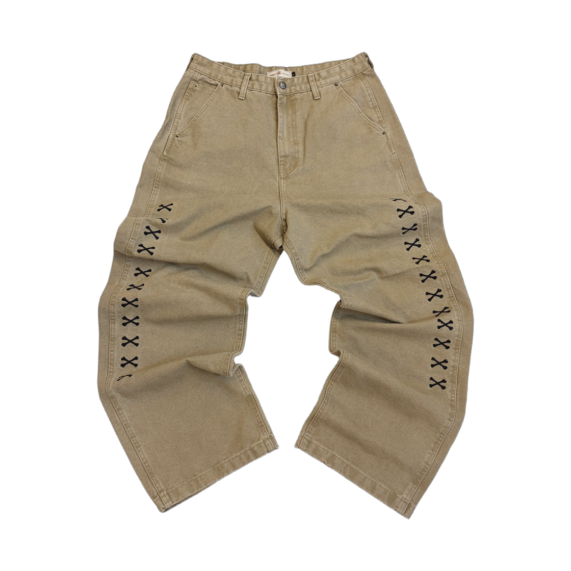 아오이로 더 데스 오프 크롬 워크 팬츠 VTG 탄(Aoiro The Death Of Chrome Work Pants VTG Tan)