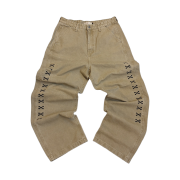 Aoiro The Death Of Chrome Work Pants VTG Tan