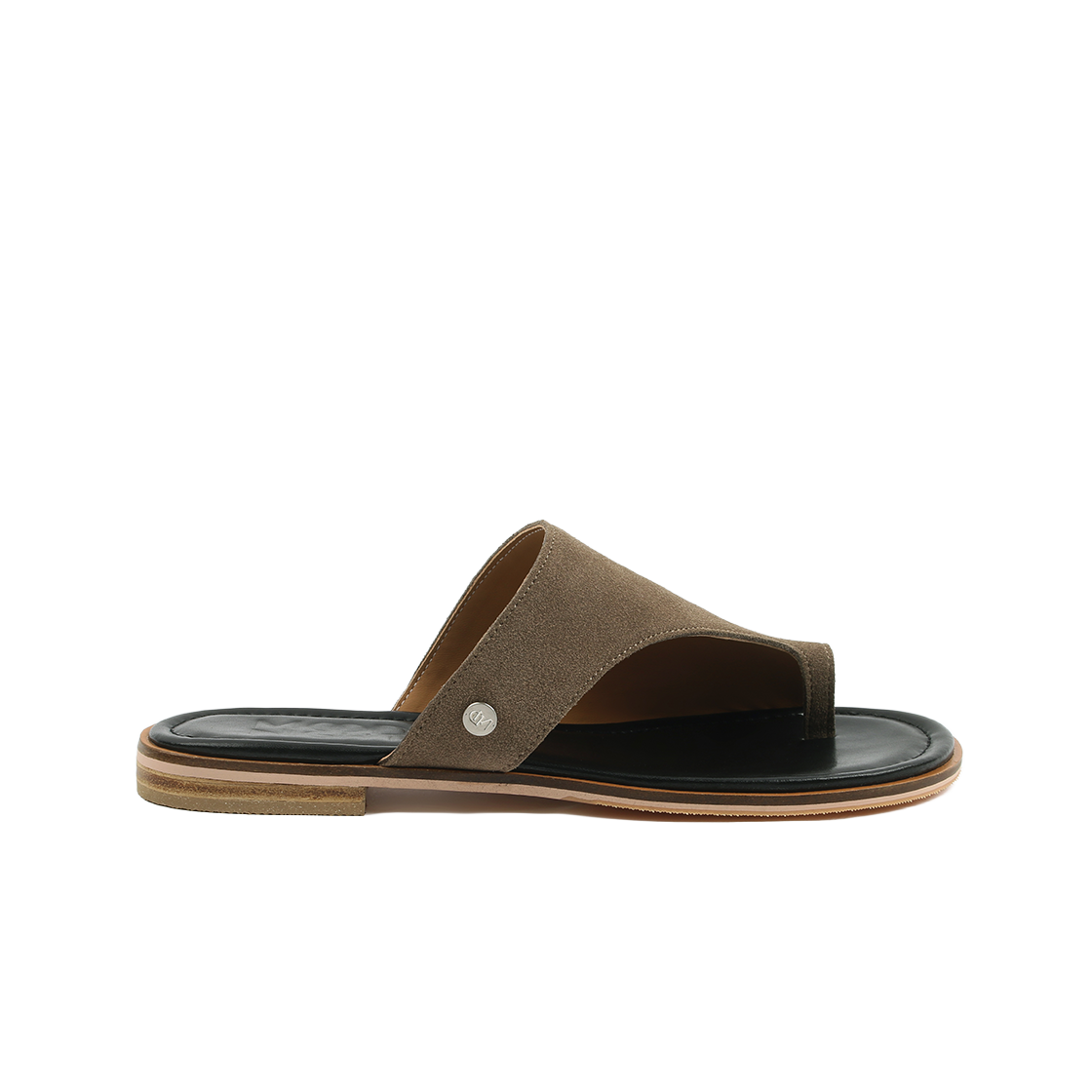 무드나잇 스티치 슬라이드 스웨이드 l 토프(Moodnight Stitch Slide Sandal Suede l Taupe)