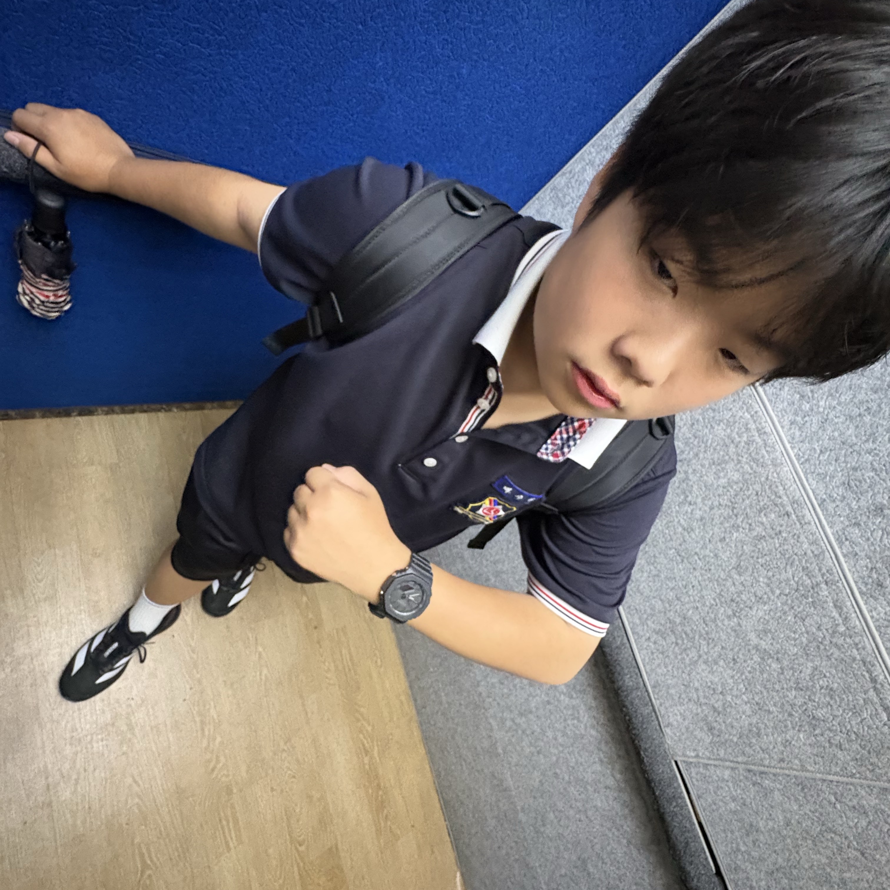 Casio G-Shock GA-2100-1A1, Adidas Adizero EVO SL Core Black Cloud White 착용 스타일 - 2