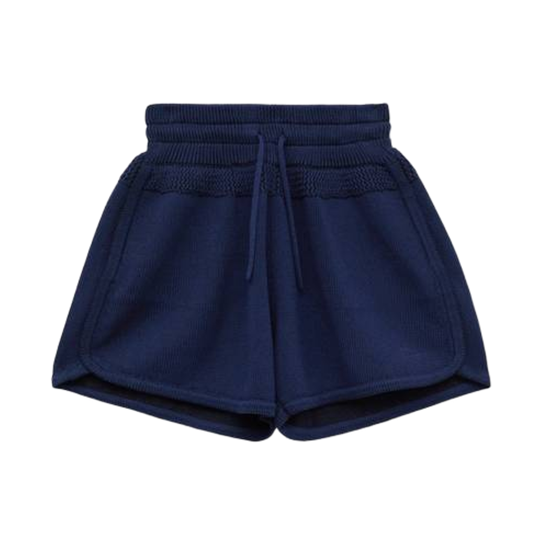 (W) 겐조 시그니쳐 코튼 울 쇼츠 블루 블랙((W) Kenzo Signature Shorts in Cotton Wool Blue Black) - 1