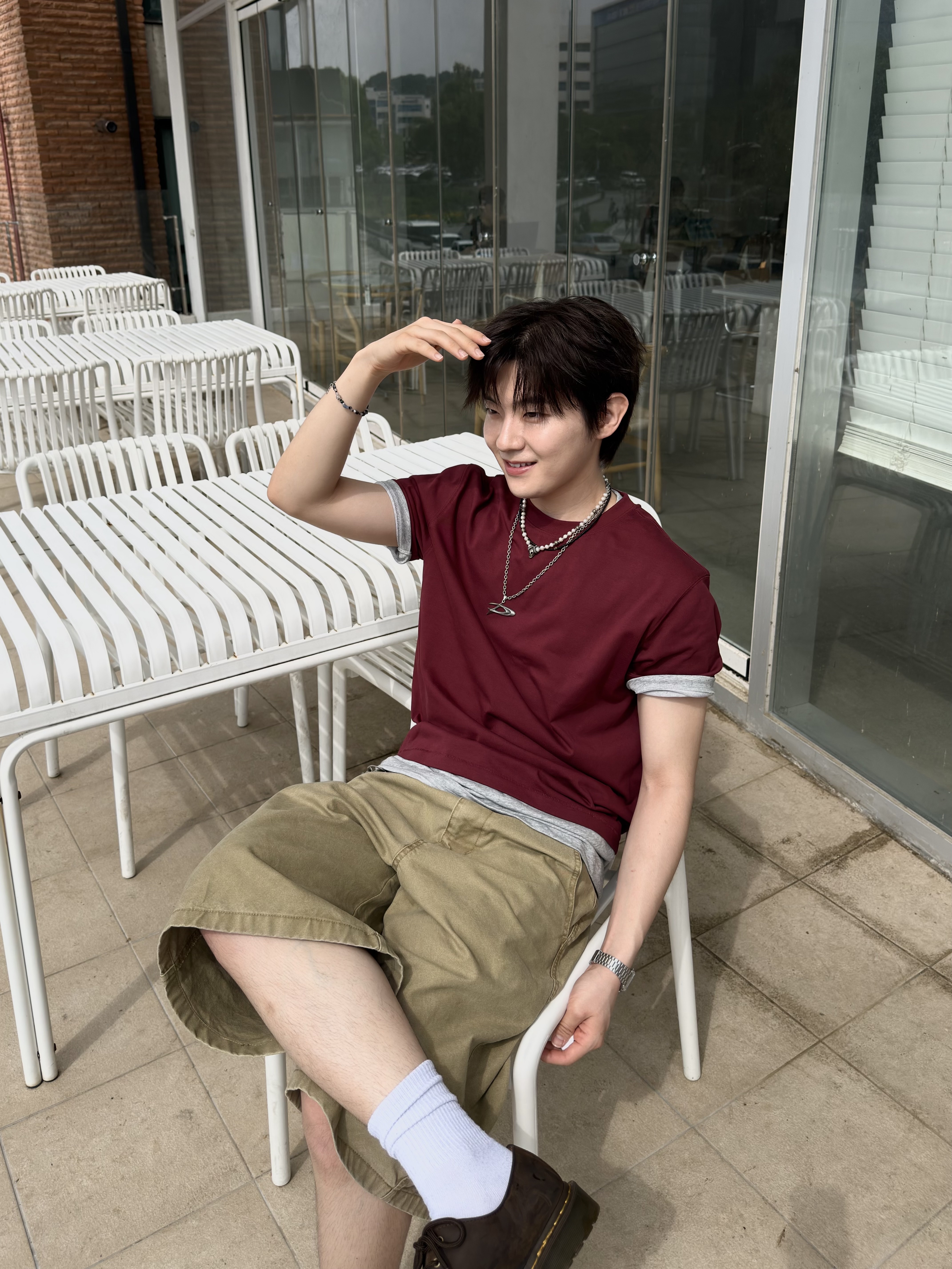 Dr. Martens 1461 Crazy Horse Dark Brown, Calvin Klein Cotton Stretch 3-pack Low Rise Trunk Black W Black Wb 착용 스타일 - 2