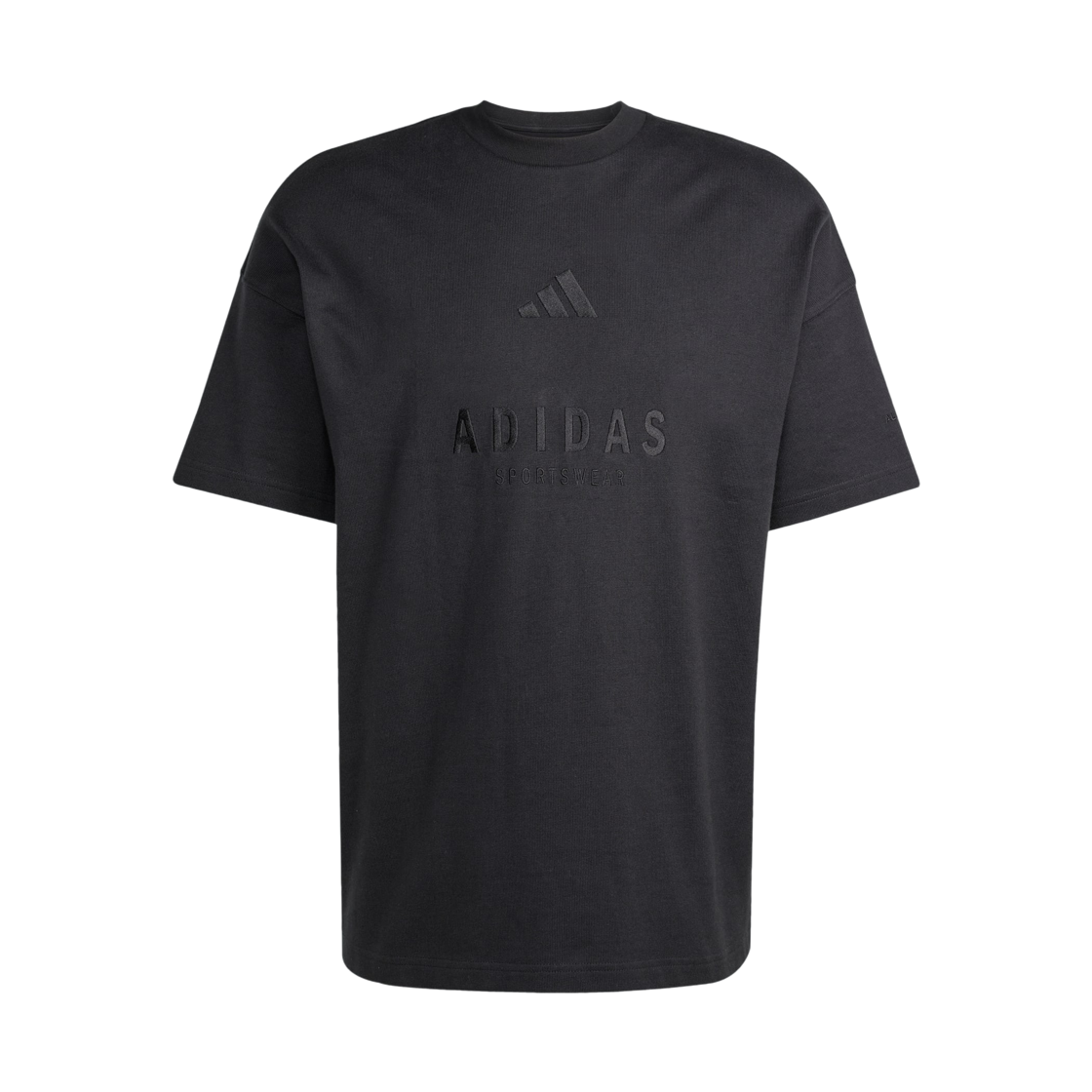 JL6549 Adidas All SZN Embroidered Graphics T-Shirt Black - KR Sizing