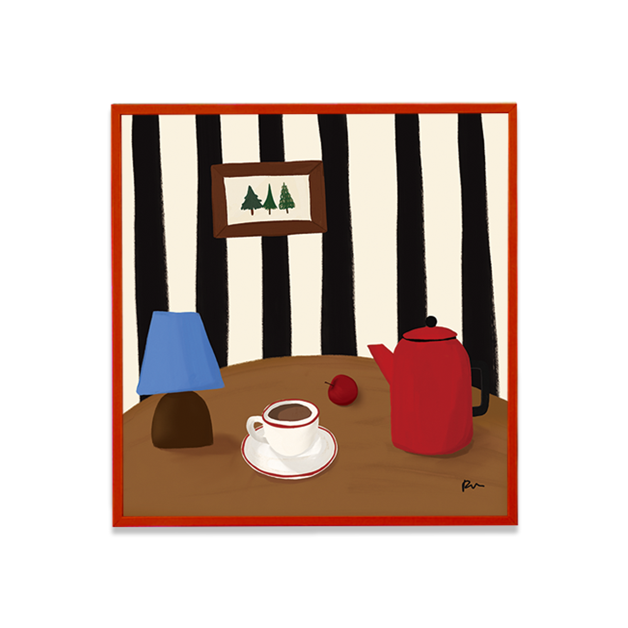 스티키606 웜타임 아트 포스터 프레임 2컬러 30x30cm(STICKY606 warm time art poster frame 2color 30x30cm) - 2