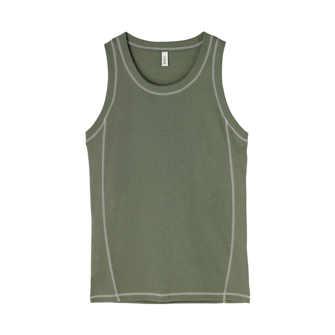 키아세 커버 스티치 탱크탑 그린(Kiiace Cover Tank Top Green) - 1