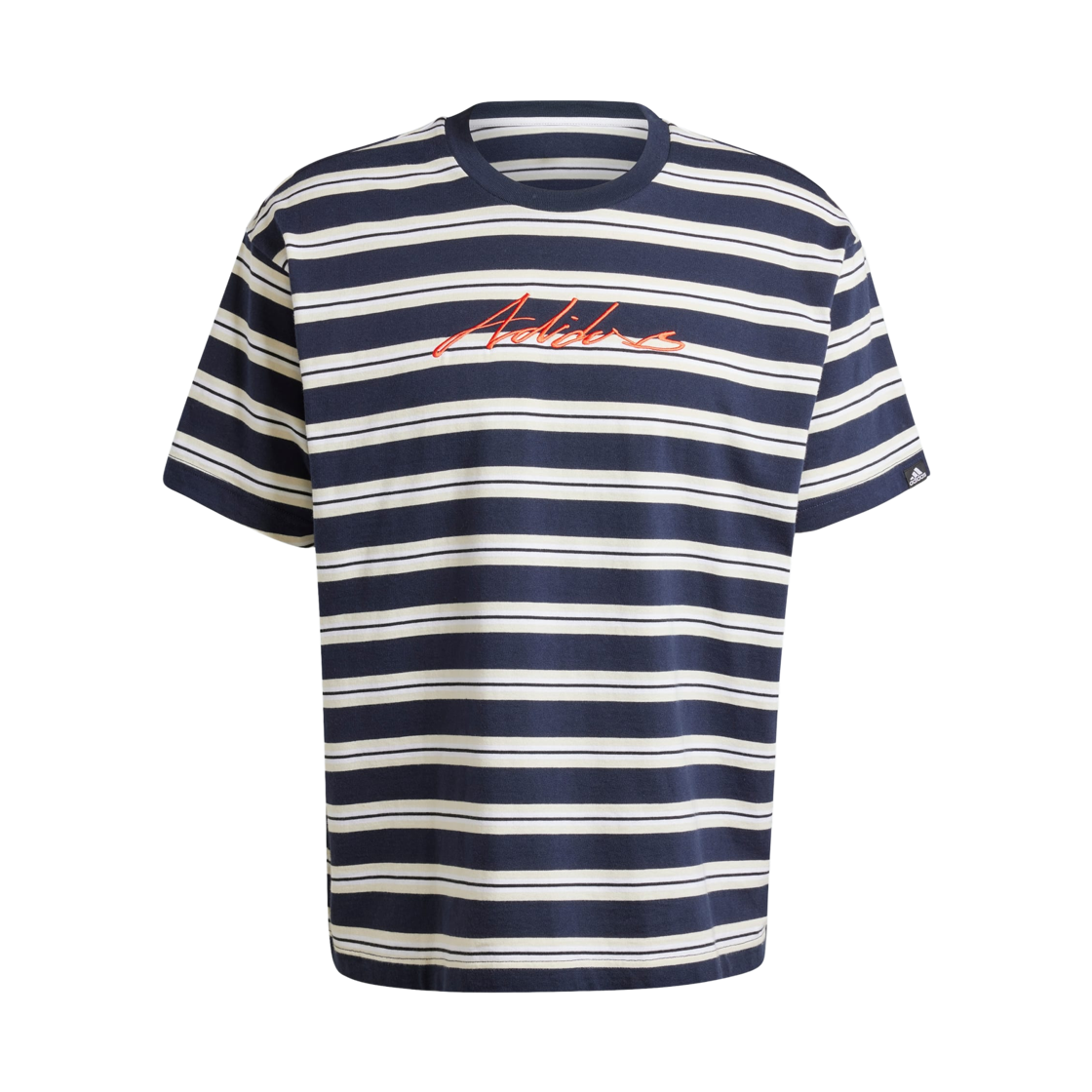 IN6483 Adidas Americana Stripes T-Shirt Legend Ink - KR Sizing