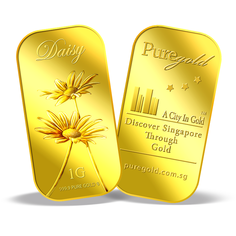 퓨어골드 24K 순금 싱가폴 프리미엄 골드바 1g 데이지(puregoldsg Daisy 1G Gold Bar) - 2