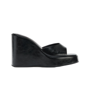 (W) Zara Wedge Sandals Black