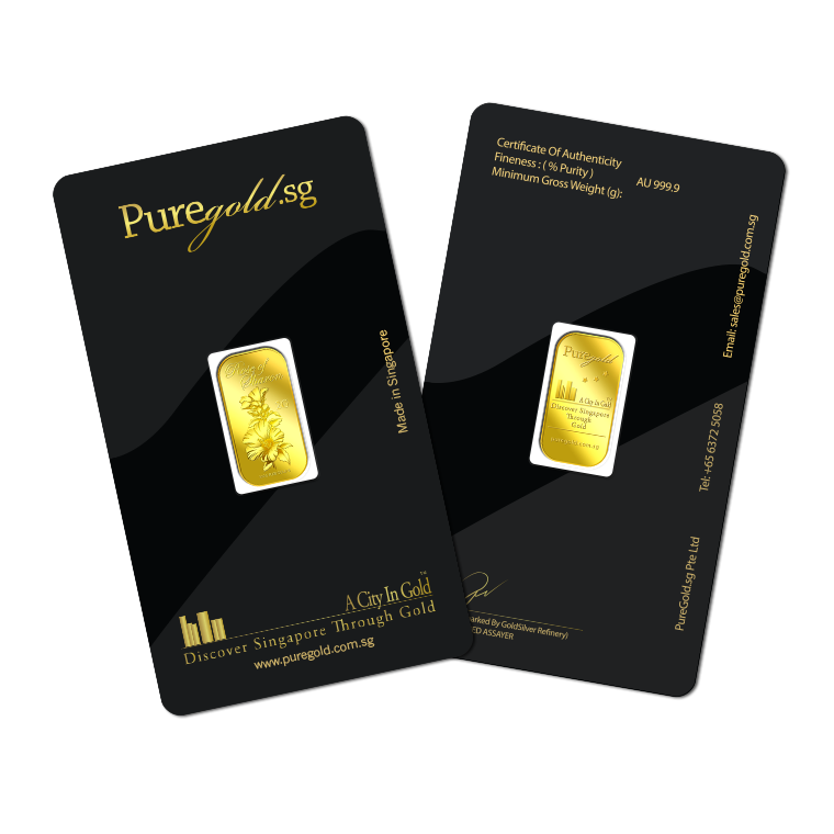 퓨어골드 24K 순금 싱가폴 프리미엄 골드바 2g 무궁화(puregold Rose Of Sharon 2G Gold Bar) - 6