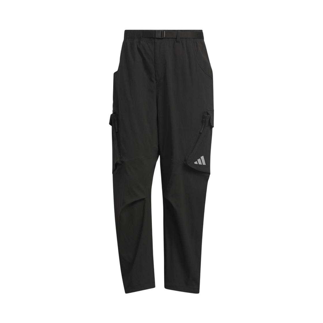 JZ8760 Adidas City Escape Loose Fit Full Length Stretch Hem Cargo Pants Black - KR Sizing