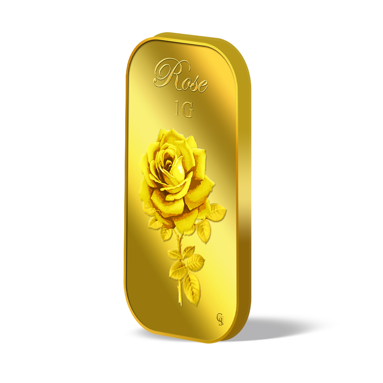 퓨어골드 24K 순금 싱가폴 프리미엄 골드바 1g 장미 시리즈 2(puregoldsg Rose 1G Gold Bar Series 2) - 2