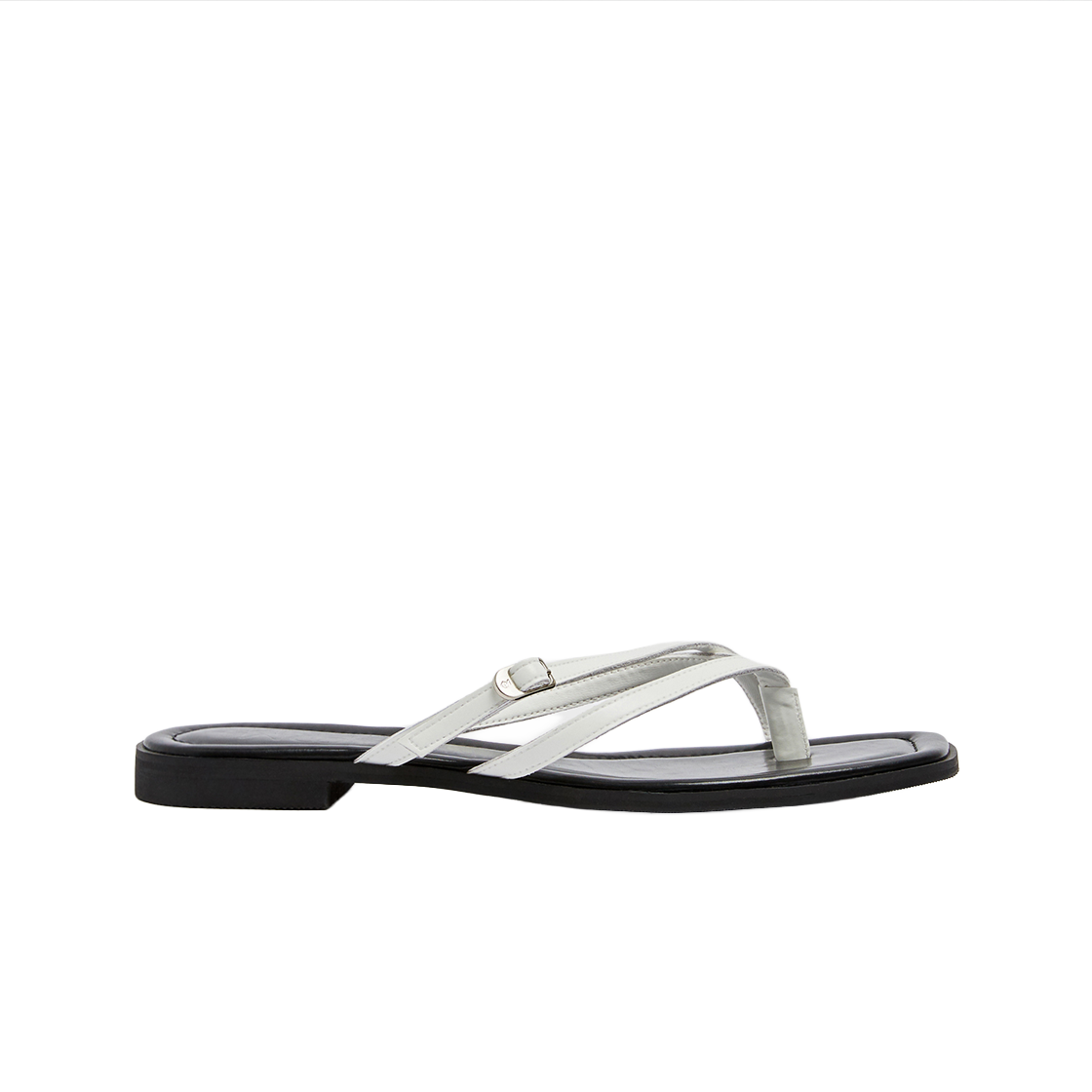 무드나잇 한스 벨티드 레이어드 플립플랍 l 화이트(Moodnight Hans Layered Flip-flop l White) - 1
