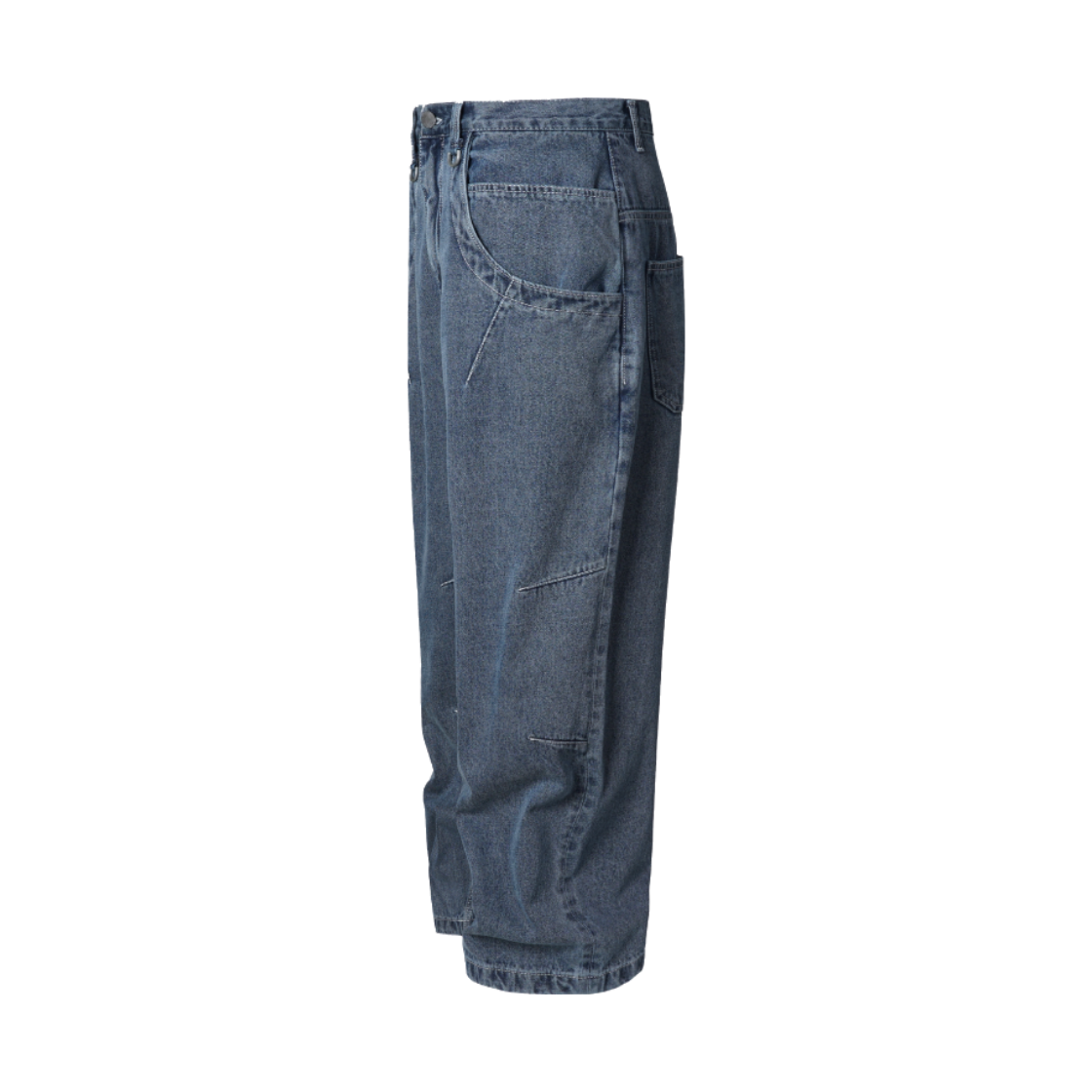 코너블레스 에센셜 라이트 와이드 데님 팬츠 미드블루(CORNERBLESS Essential Light Wide Denim Pants Mid Blue) - 2