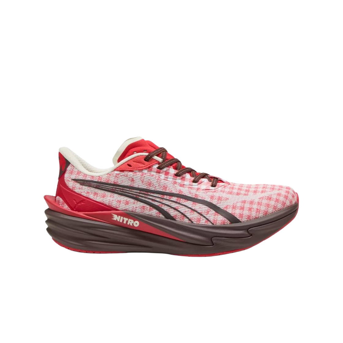 406307-01 Puma Deviate Nitro 4 Check Running For All Time Red White