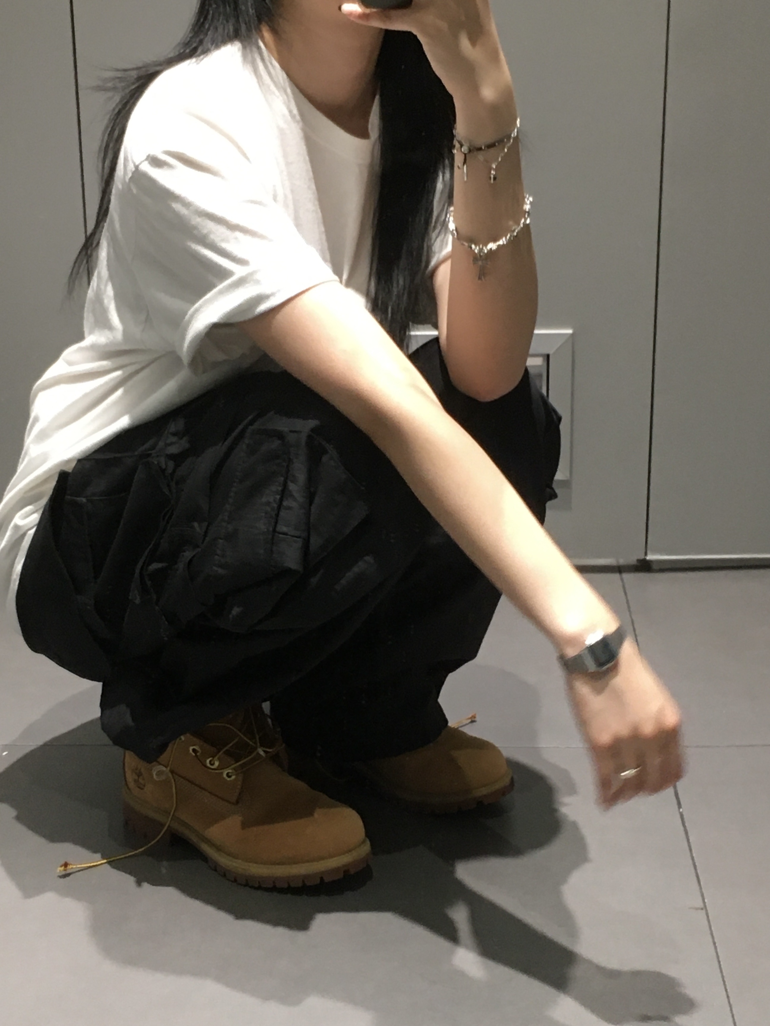Stussy Basic Stussy T-Shirt White 2024, 2025, Timberland Premium 6 inch Waterproof Boot Wheat Nubuck - Wide 착용 스타일 - 2