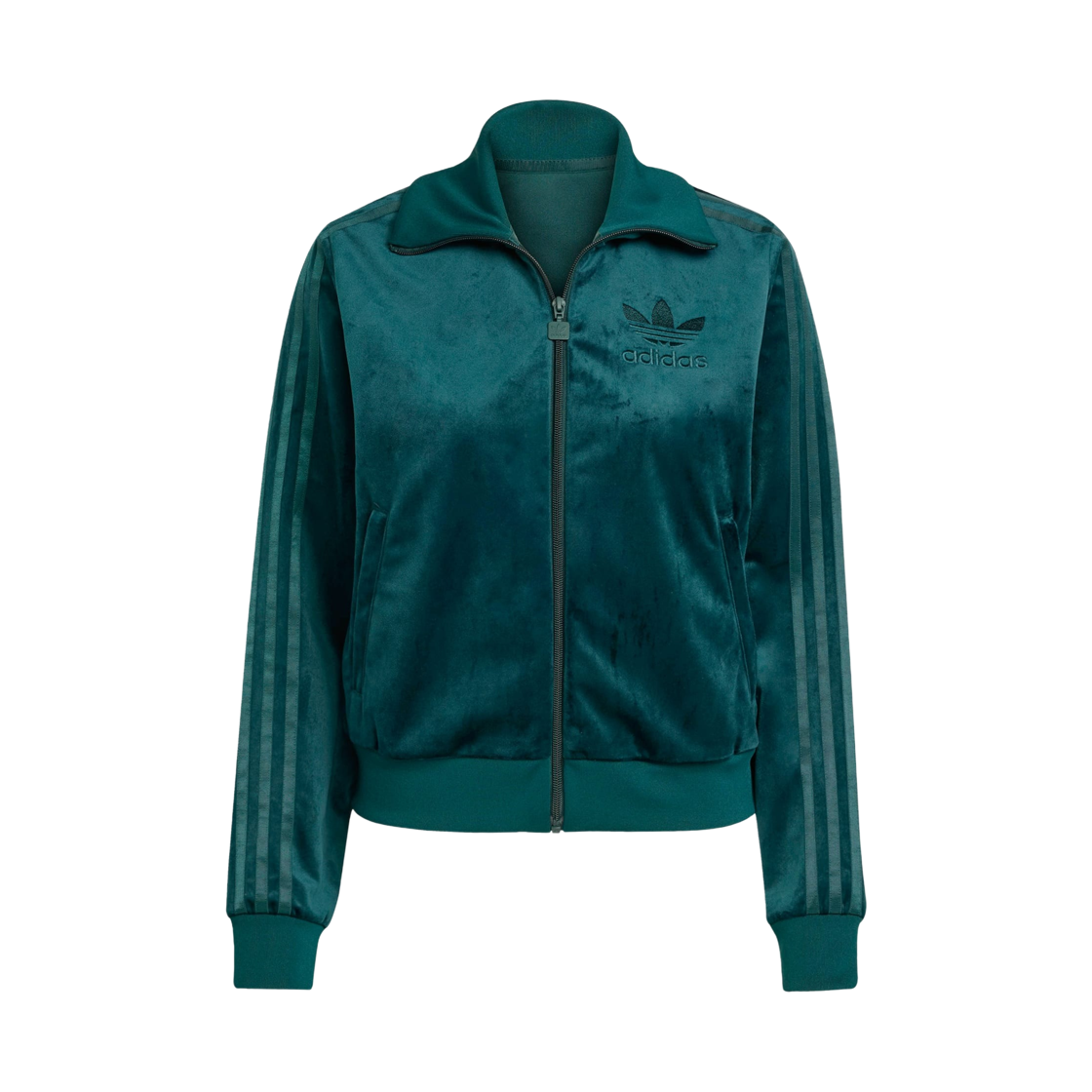 JY2589 (W) Adidas Adicolor Velour Track Top Aurora Ivy - KR Sizing