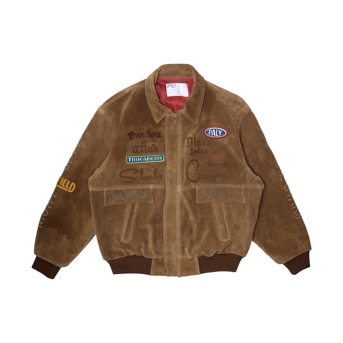 팔리 할리우드 선셋 블러버드 스폰서드 스웨이드 자켓 브라운(Paly Hollywood Sunset Blvd Sponsored Suede Jacket Brown)