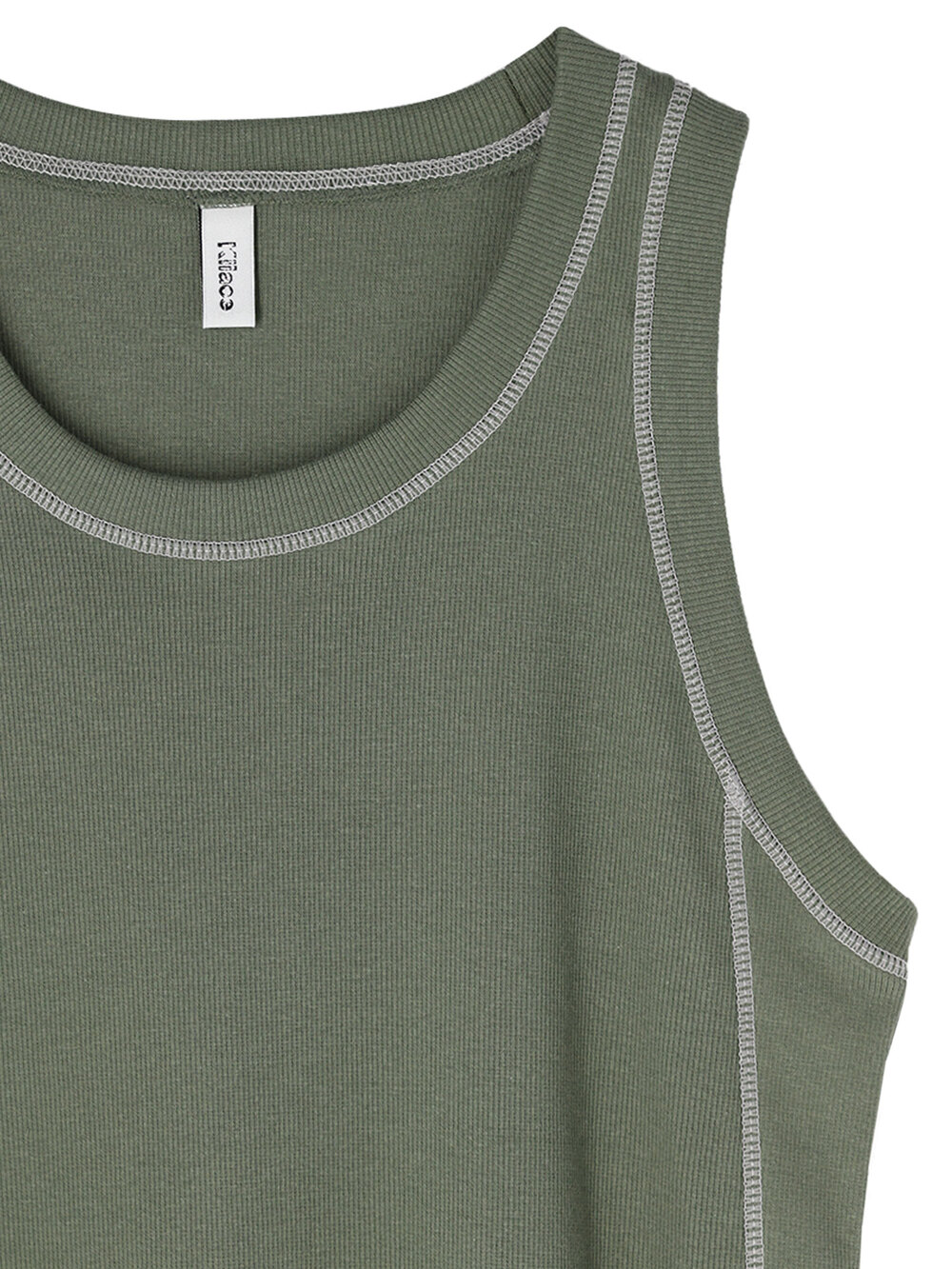 키아세 커버 스티치 탱크탑 그린(Kiiace Cover Tank Top Green) - 3