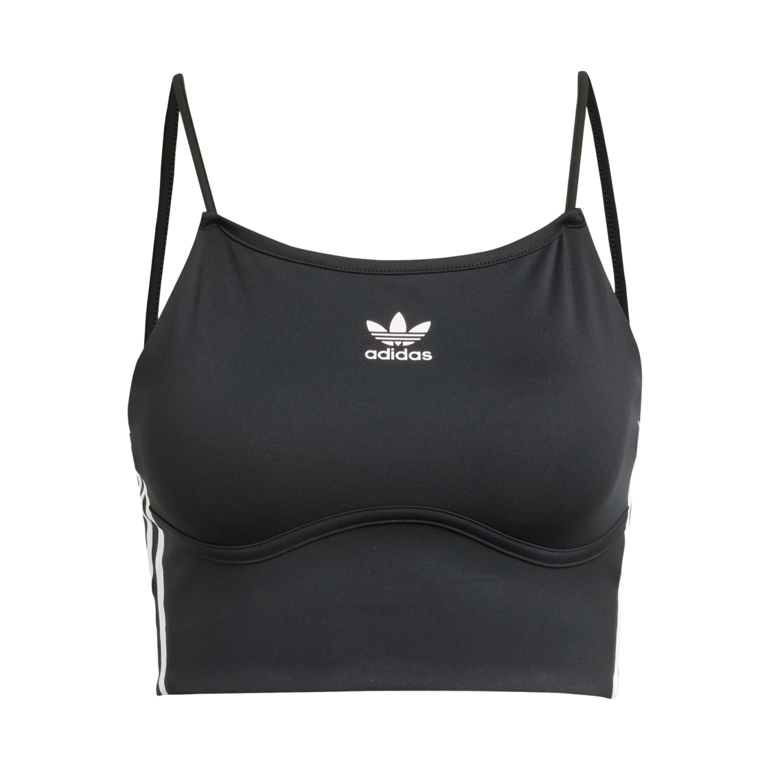 JD5001 (W) Adidas Adicolor 3-Stripes Bra Top Black - KR Sizing