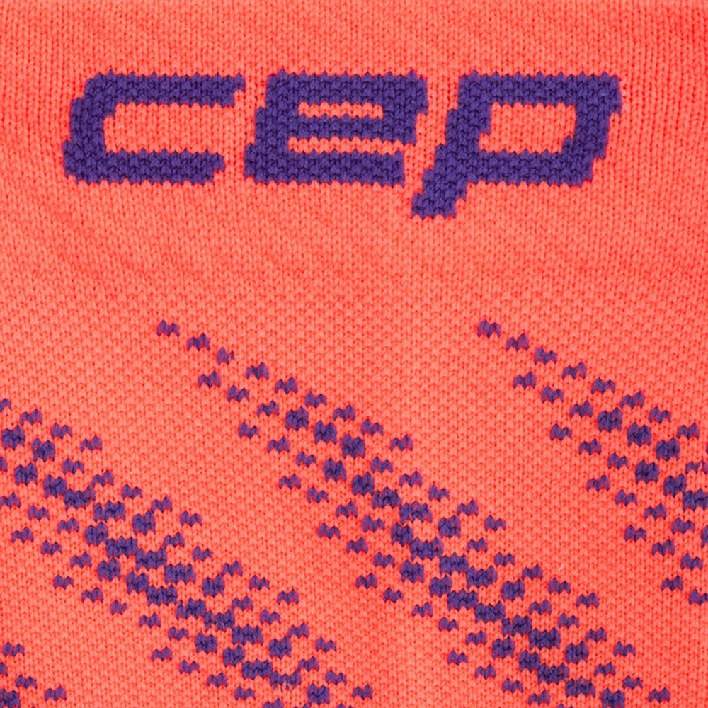 CEP 코어 런 에디션 이립틱 미드컷 삭스 네온코랄 퍼플 남성용(CEP Core Run Edt. Elliptic Socks Mid Cut Neon Coral Purple Men's) - 2