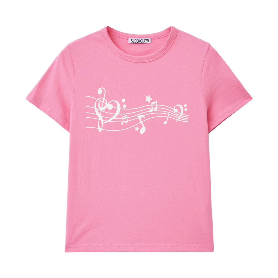 슬릭글로우 필 마이 리듬 티셔츠 핑크(SLEEKGLOW Feel My Rhythm T-Shirt Pink)