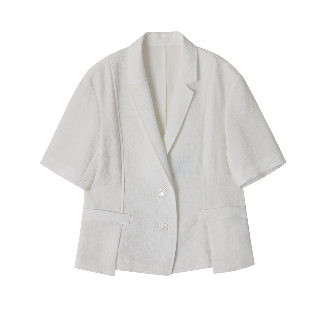 (W) 송지오 딥폴드 하프 자켓 화이트((W) SONGZIO Deep Fold Half Jacket White)