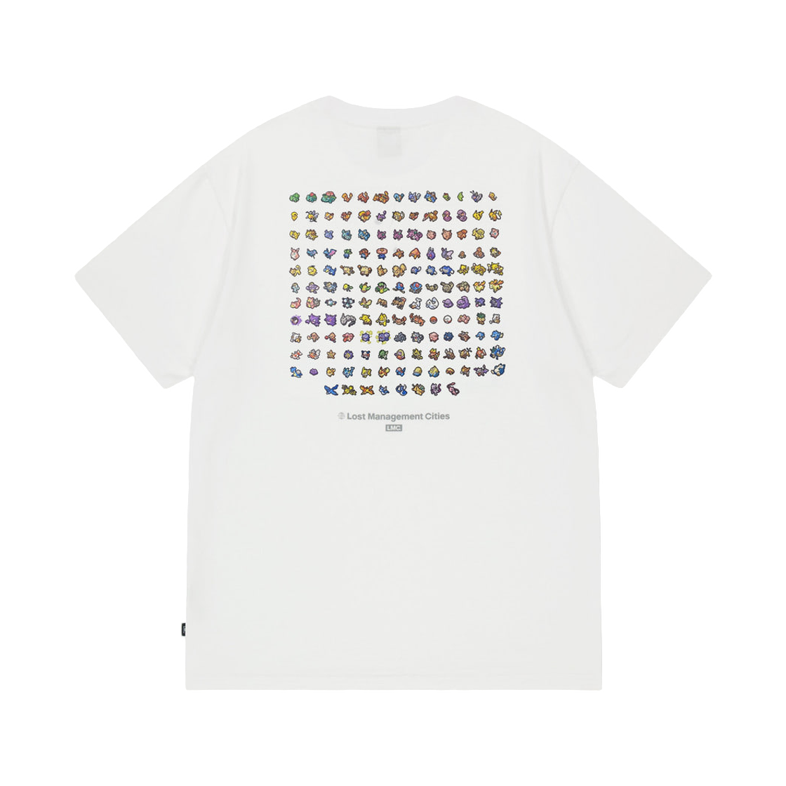 엘엠씨 x 포켓몬 픽셀 아트 151 티셔츠 화이트(LMC x Pokemon Pixel Art 151 T-Shirt White)