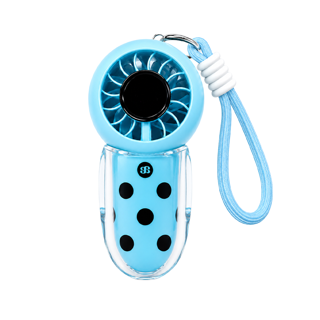 어프어프 도트 팝 미니 팬 블루 휴대용 선풍기(EARPEARP DOT POP MINI FAN-BLUE)