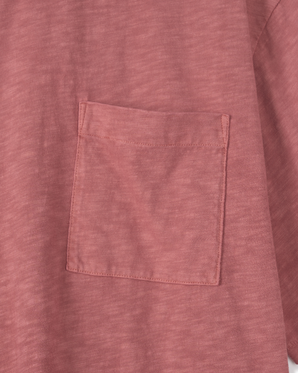 [예약 배송] (M) 선데이세레머니 내추럴 다이드 베이직 슬럽 티 - 딥 핑크([예약 배송] (M) SUNDAY CEREMONY Natural Dyed Basic Slub Tee - Deep Pink) - 4