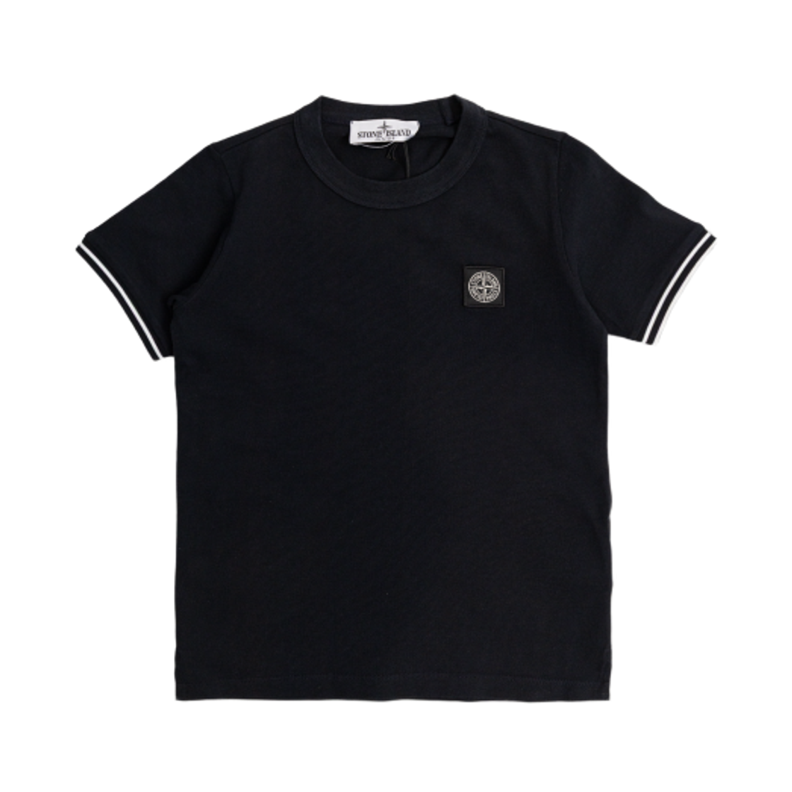 L1S1621000-01S0018-V0020 (Kids) Stone Island 2100001 Compass Logo Patch T-Shirt Navy Blue - 26SS