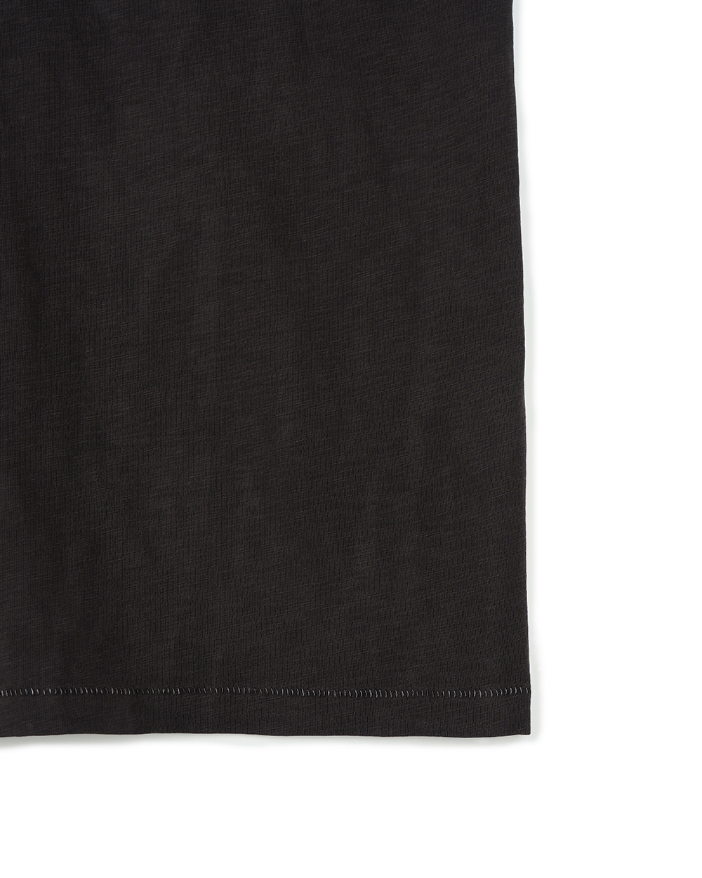 (M) 선데이세레머니 내추럴 다이드 베이직 슬럽 티 - 딥 차콜((M) SUNDAY CEREMONY Natural Dyed Basic Slub Tee - Deep Charcoal) - 6