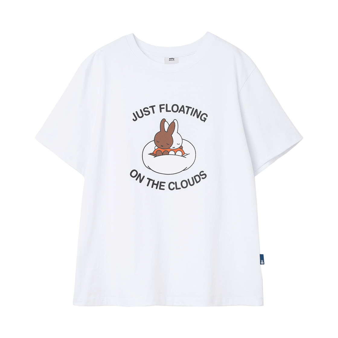 밀로 우먼 x 미피 클라우드 미피 티셔츠 화이트(MILLO WOMEN x miffy Cloud Miffy T-Shirt White)