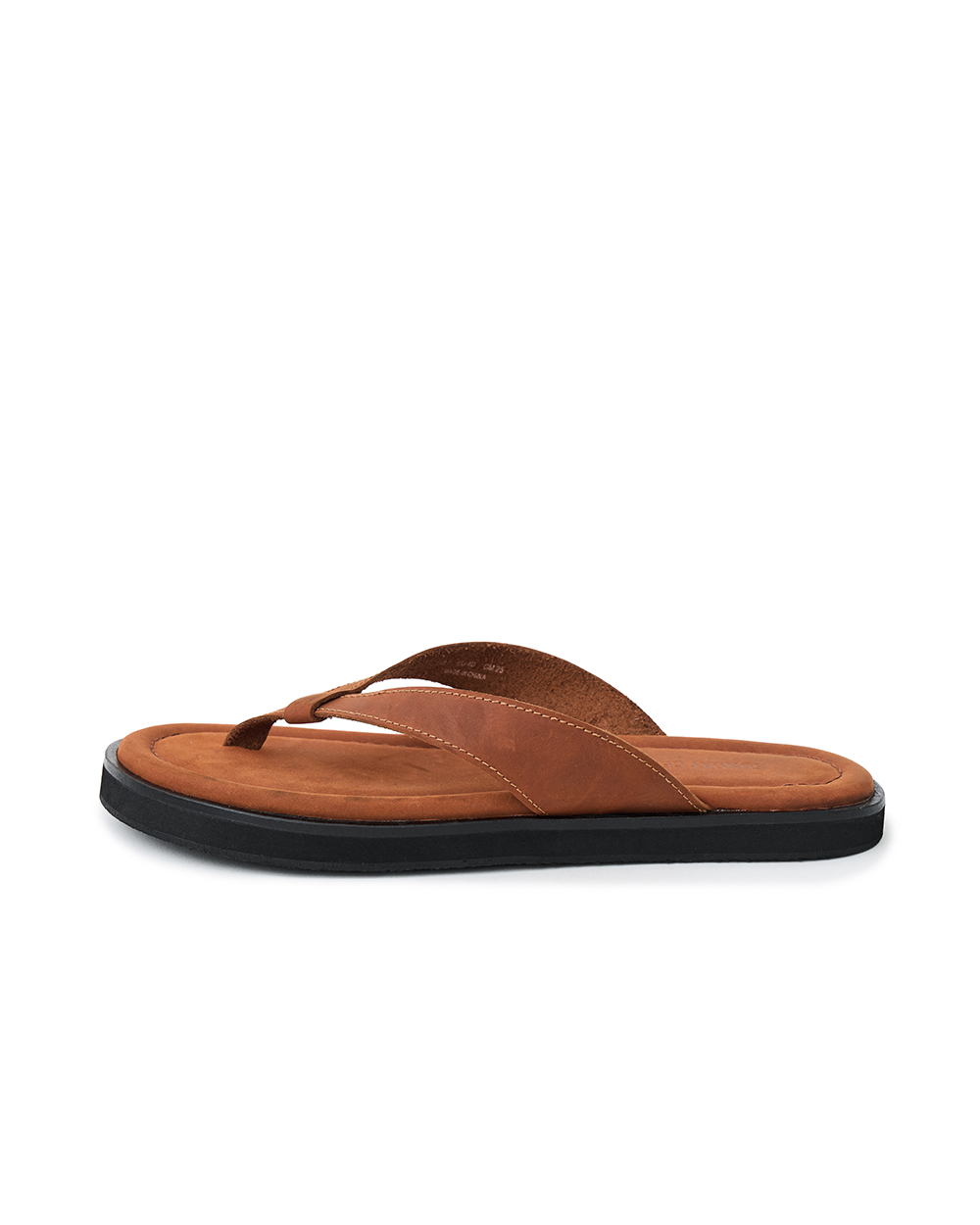 선데이세레머니 빈티지 레더 플립 플랍 - 딥오렌지(SUNDAY CEREMONY Vintage Leather Flip Flops - Deep Orange) - 3