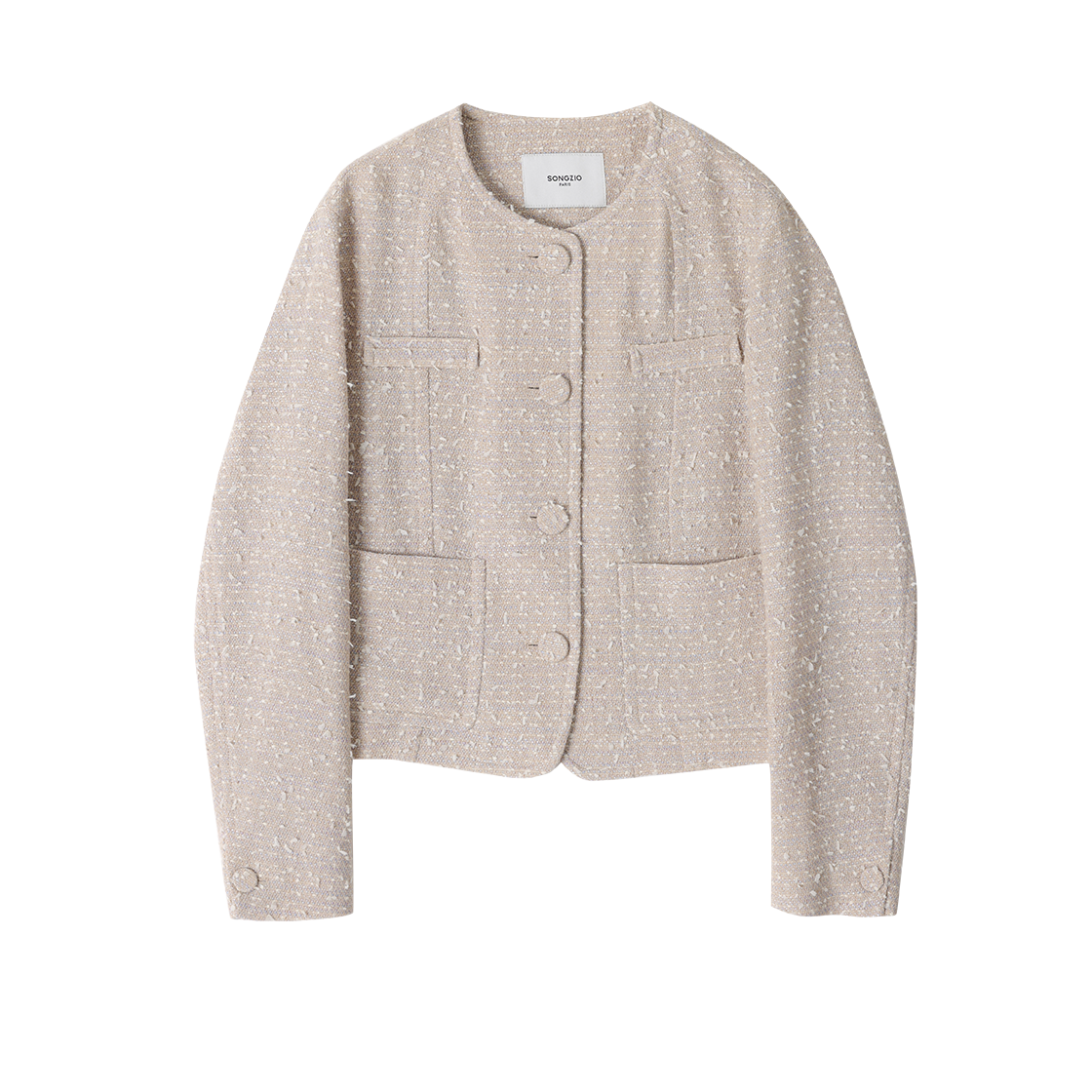 WI3JK305BE (W) SONGZIO Cocoon Tweed Jacket Beige