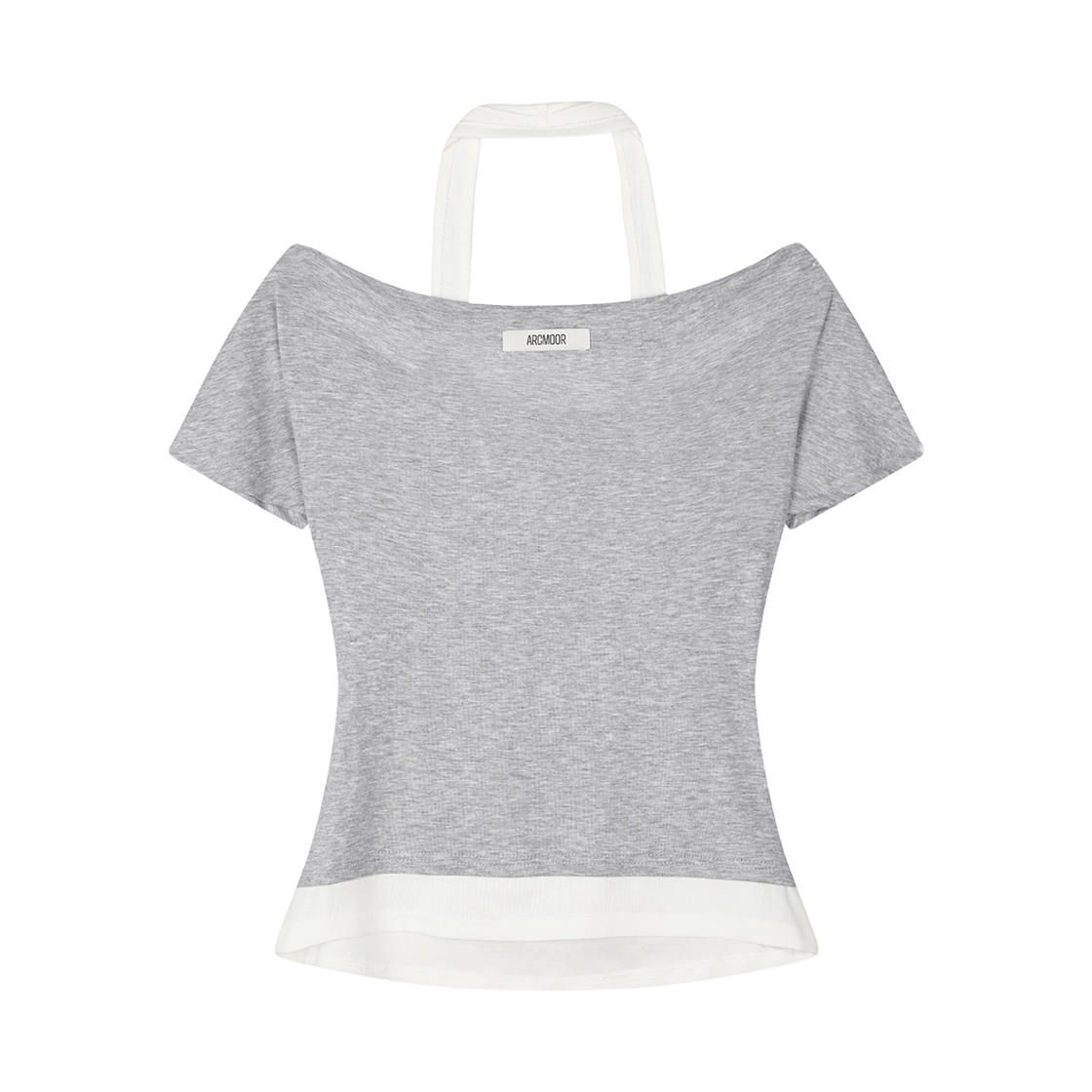 아크무어 드레이프 오프숄더 라이트 그레이(ARCMOOR Draped Off-Shoulder Light Grey) - 2