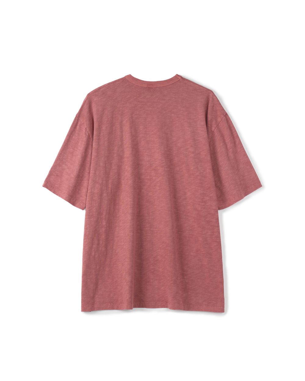 [예약 배송] (M) 선데이세레머니 내추럴 다이드 베이직 슬럽 티 - 딥 핑크([예약 배송] (M) SUNDAY CEREMONY Natural Dyed Basic Slub Tee - Deep Pink) - 2