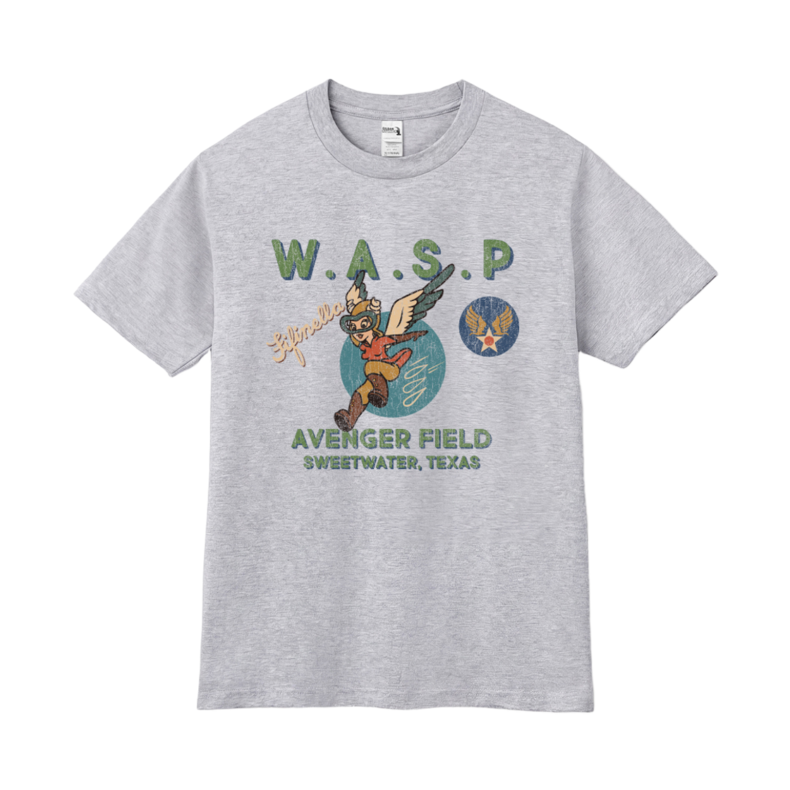 길단 x 빈티지 컬렉션 W.A.S.P 티셔츠 그레이(GILDAN x Vintage Collection W.A.S.P T-Shirt Gray)