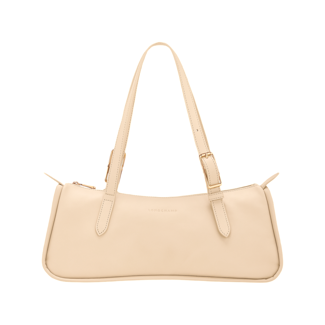 10369HJI878 Longchamp Looong L Shoulder Bag Vanilla