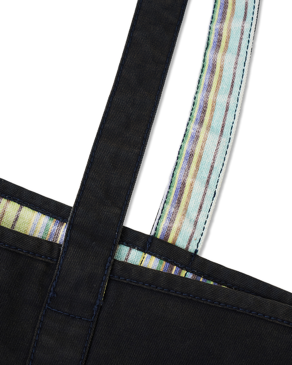 [예약 배송] 선데이세레머니 빈티지 스트라이프 리버시블 토트백 - 블랙([예약 배송] SUNDAY CEREMONY Vintage Stripe Reversible Tote Bag - Black) - 6